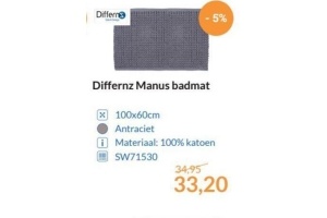 differnz manus badmat