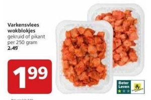 varkensvlees wokblokjes