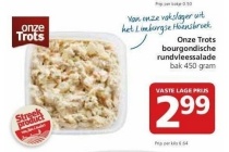 onze trots bourgondische rundvleessalade