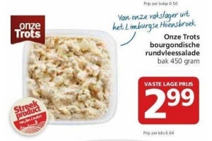 onze trots bourgondische rundvleessalade