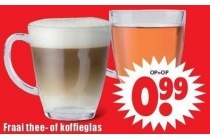 fraai thee of koffieglas