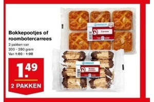 bokkepootjes of roombotercarrees