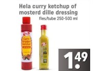 hela curry ketchup of mosterd dille dressing