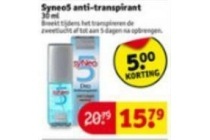 synees anti transpirant