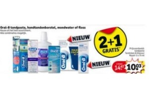oral b tandpasta handtandenborstel mondwater of floss