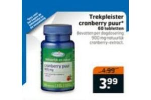 trekpleister cranberry puur