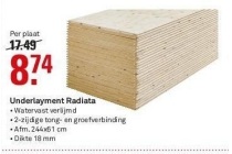 underlayment radiata