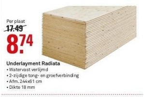 underlayment radiata