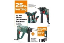 25 korting op alle bosch accu boormachines