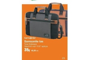 samsonite tas type sideways