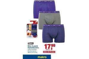 dim 3 pack herenboxers