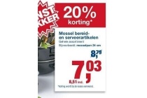 mossel bereiden serveerartikelen