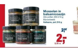 mosselen in balsamicoazijn