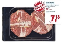black angus hamburgers