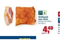 grillspek aan stuk