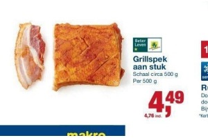 grillspek aan stuk