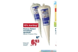 horeca select roomkaas spuitzak
