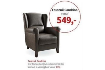 fauteuil sandrina