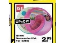 isi mini warmwaterbord pink