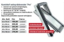 kunststof swing dakvenster pro