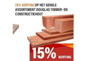 het gehele assortiment douglas timmer en constructiehout