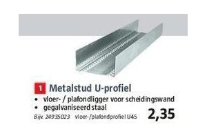 metalstud u profiel