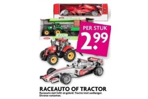 raceauto of tractor