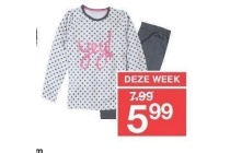 meisjes pyjama