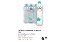 mineraalwater finesse spa