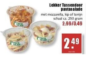lekker tussendoor pastasalade