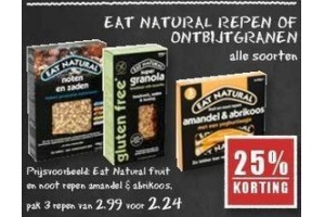 eat natural repen of ontbijtgranen