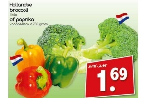 hollandse broccoli of paprika