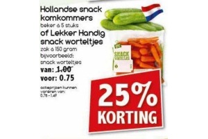 hollandse snack komkommers