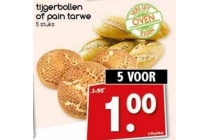 tijgerbollen of pain tarwe