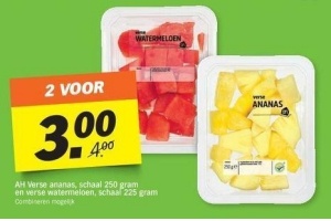 ah verse ananas of watermeloen