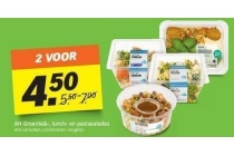 ah groente en lunch en pastasalades