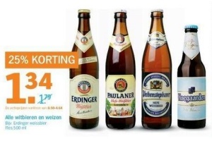alle witbieren en weizen