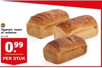 brood tijgerwit tarwe of volkoren