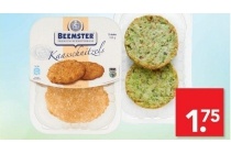 beemster kaasschnitzels of deen vega broccoli burger