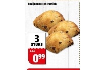 rozijnenbollen rustiek