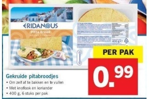 gekruide pitabroodjes
