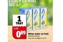 wicky water en fruit