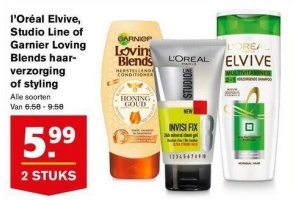 l oreal elvive studio line of garnier loving blends haarverzorging of s