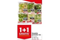 verpakte gesneden sla