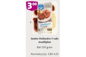 jumbo hollandse 3 vaks maaltijden