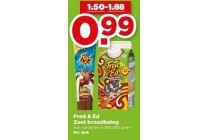 fred en ed zoet broodbeleg