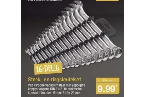steek en ringsleutel