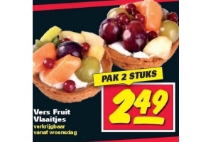 vers fruit vlaaitjes