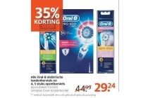 oral b elektrische tandenborstels en 4 5 stuks opzetborstels