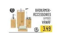 badkamer accessoires bamboe